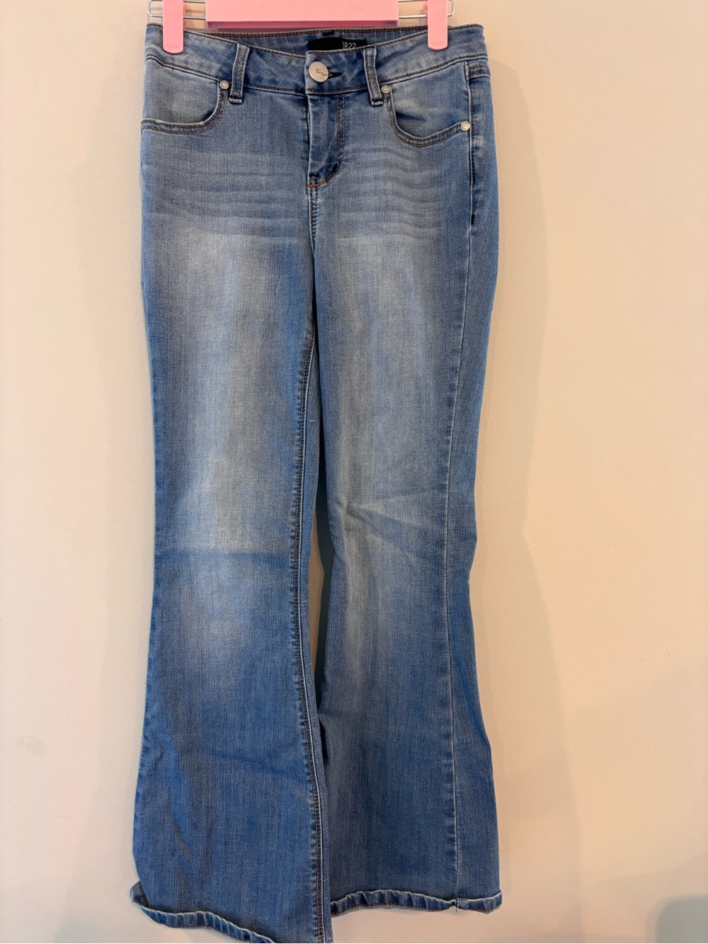 1822 Denim Light Wash Wide Leg Jeans